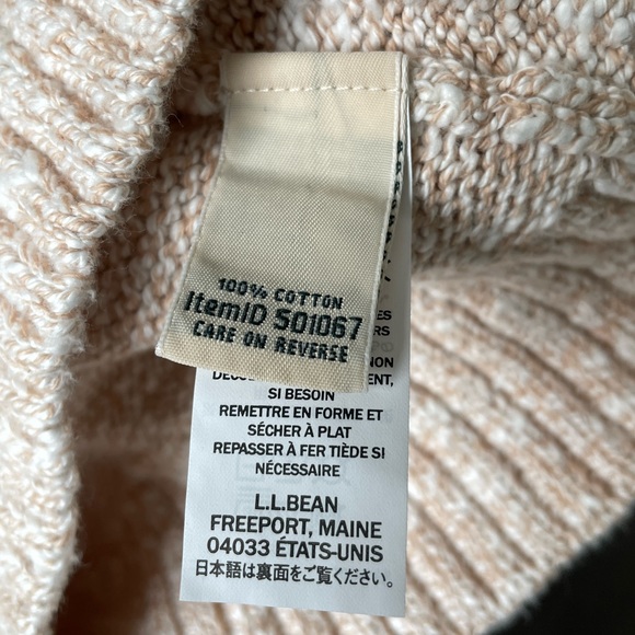 NWT L.L.Bean Women's Cotton Ragg Sweater - Picture 3 of 5